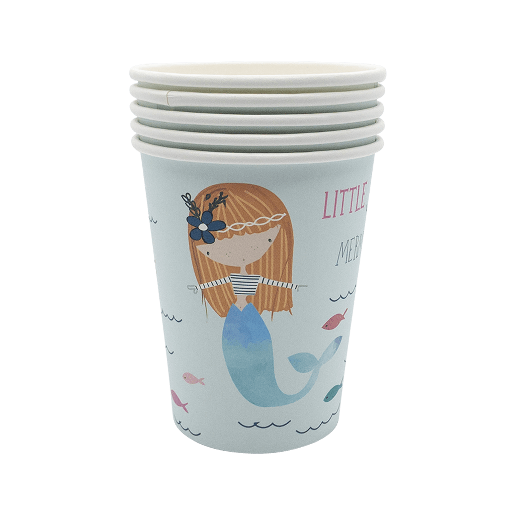 Buy Online Little Mermaid Paper Cups  Birthday Party Supplies – The Party  Hat Shop